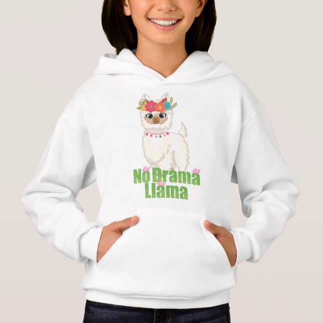 Camiseta Bonita Sem Drama Lama Com Coroa Floral (Frente)