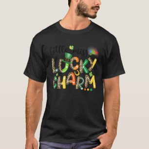 Camiseta Bonita Senhorita Sortuda Charm Leopard St Patricks