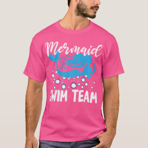 Camiseta Bonita Sereia Nadadora Equipe Aqua Natação do Love
