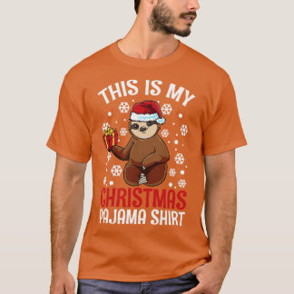 Camiseta Bonita Sloth Este é o meu presente de Natal
