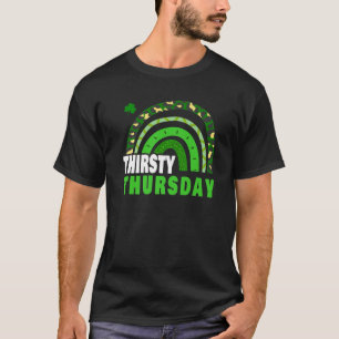 Camiseta Bonita Sorte Arco-Íris Sede Quinta-feira Feliz Rua