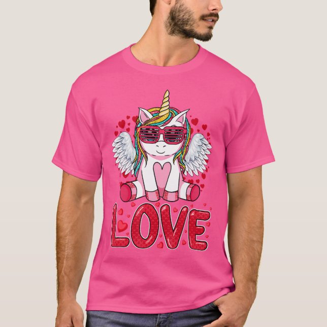 Camiseta Bonita Unicórnio Adora Raparigas Dias de os namora (Frente)