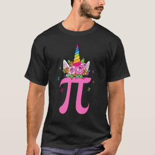 Camiseta Bonita Unicórnio Enfrenta Crianças Do Dia Pi Menin