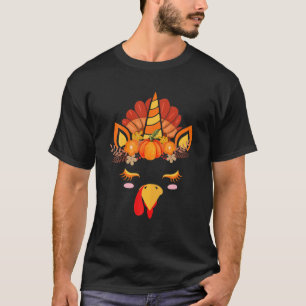 Camiseta Bonita Unicórnio Turco Enfrenta Menina De Figurino