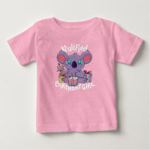 Camiseta Bonita Urso Koala, Rapariga de Aniversário Koalia