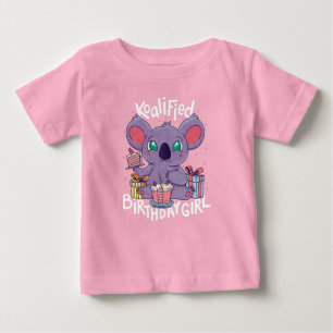 Camiseta Bonita Urso Koala, Rapariga de Aniversário Koaliad