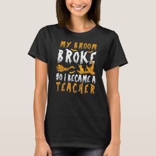 Camiseta Bonita vassoura-de-bruxa, 1rua de grau Professor H