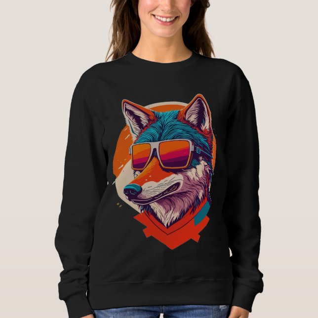CAMISETA BONITA WOLF VESTINDO VIDRO. (Frente)