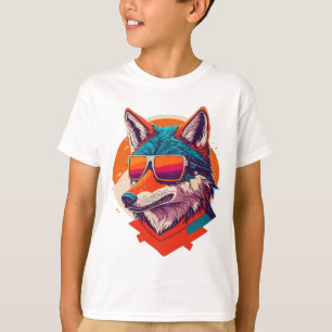 CAMISETA BONITA WOLF VESTINDO VIDRO.