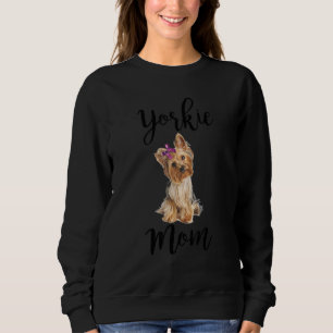 Camiseta Bonita Yorkie Mãe Cachorro Roupa