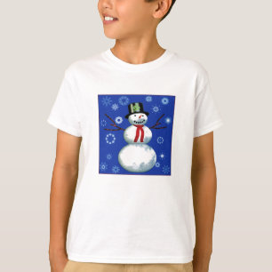 Camiseta bonitão de neve no chapéu