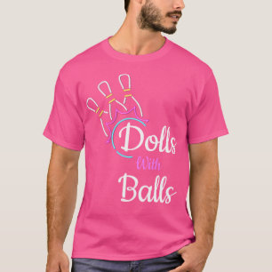 Camiseta Bonitas Boliches Com Bolas Engraçadas