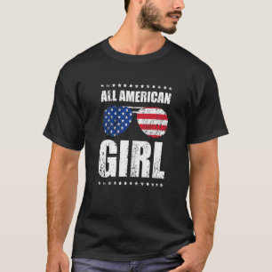 Camiseta Bonitas Todas As Meninas Americanas Roupas Para 4