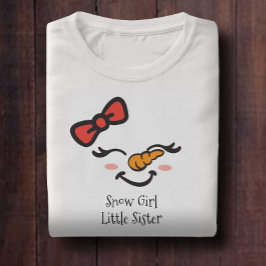 Camiseta Bonitinha Irmã Bonita Enfrentadora de Neve