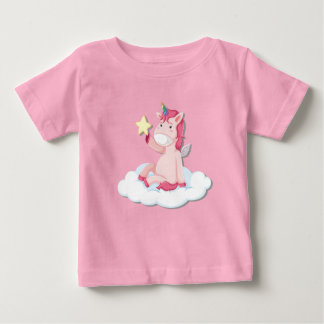 Camiseta Bonitinha Rosa Unicórnio