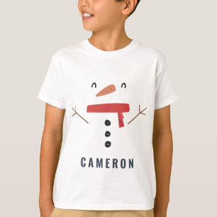 Camiseta bonitinho, bonitinho, festivo, de neve personaliza