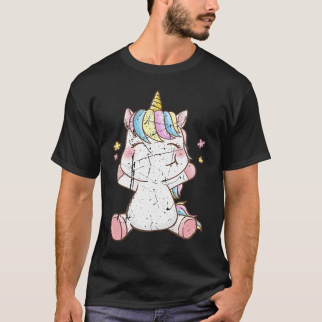 Camiseta Bonitinho Bonito Unicórnio Unicorna Ventiladores d (Frente)