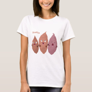 Camiseta Bonitinho cantando batata-doce legumes 