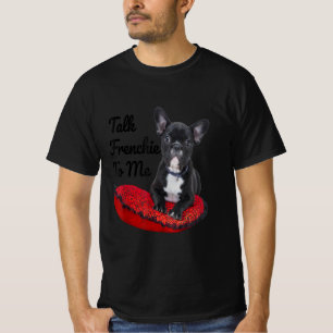 Camiseta bonitinho frango, bobo engraçado, fale francês p