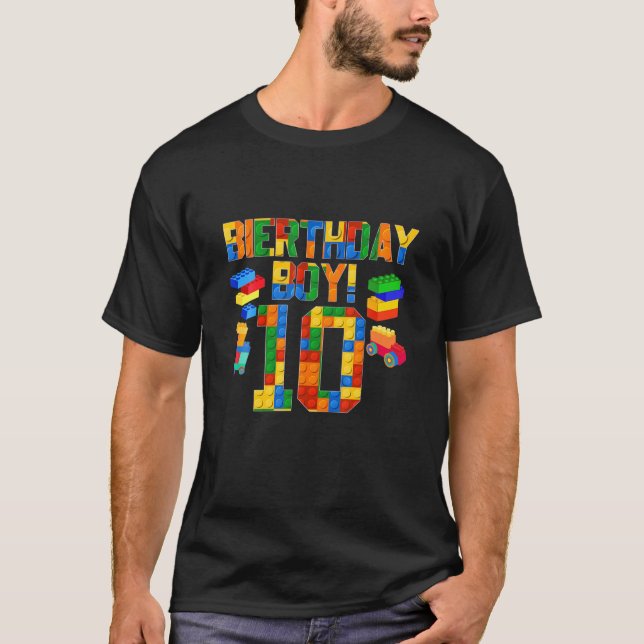 Camiseta Bonito 10º Aniversário Presente 10 Anos (Frente)