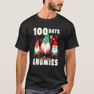 Camiseta Bonito 100º Dia 100 Dias De Escola Gnome Professor