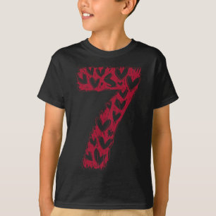 Camiseta Bonito 67 Kawaii 7 Coração Viral Engraçado Dia dos