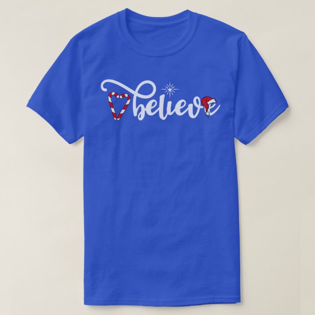 Camiseta Bonito acredite no Natal (Frente do Design)