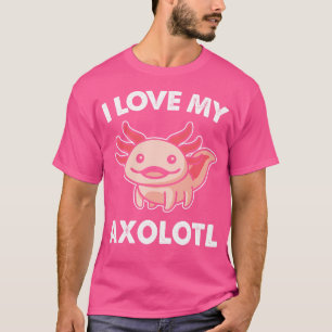 Camiseta Bonito Adoro As Minhas Meninas Axolotl De Salamand