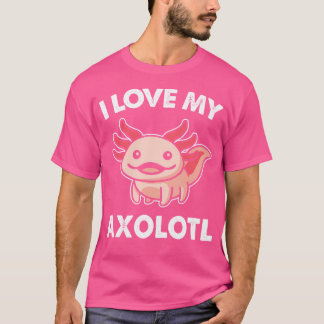Camiseta Bonito Adoro As Minhas Meninas Axolotl De Salamand