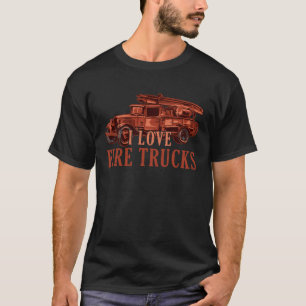 Camiseta Bonito Adoro Bombeiros Futuros Bombeiros