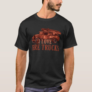 Camiseta Bonito Adoro Bombeiros Futuros Bombeiros