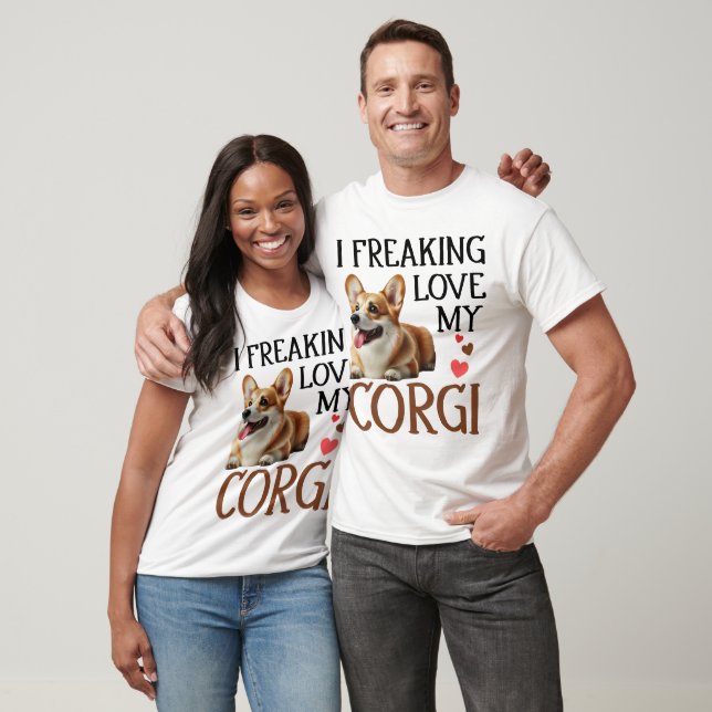 Camiseta Bonito Ama Meu Cachorro De Corgi (Unissex)