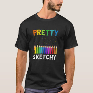 Camiseta Bonito Artesanato Lápis Desenhos Desenhando Pai