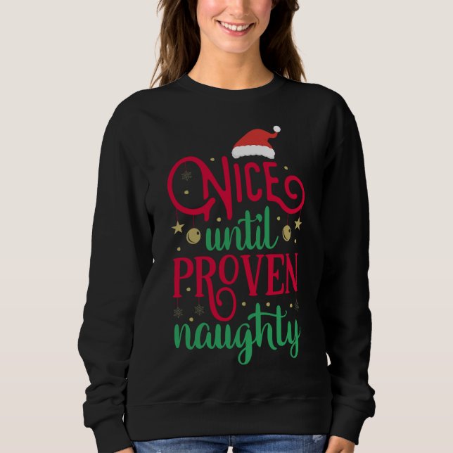 Camiseta Bonito até o Natal malvado e comprovado (Frente)