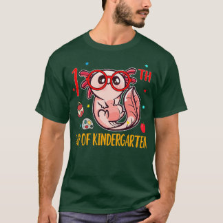 Camiseta Bonito Axolotl 100º Dia Do Jardim De Infância Funn