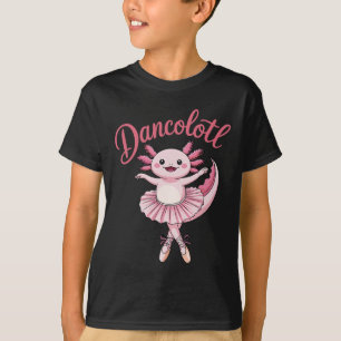 Camiseta Bonito Balé Ballerina Axolotl Dança Engraçado Danç