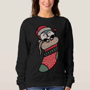 Camiseta Bonito Bebê Possum No Natal Xmas Pajama