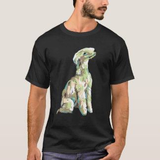 Camiseta Bonito Bedlington Arranjado à Mão Único Lover D