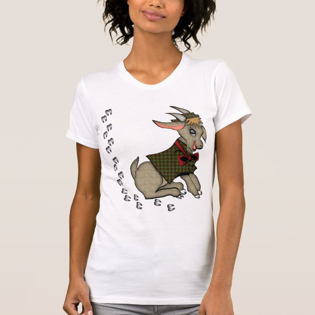 Camiseta Bonito Billy Goat com Bowtie (Frente)