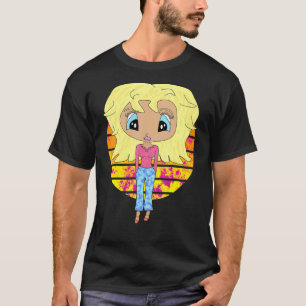 Camiseta Bonito boneca Vintage