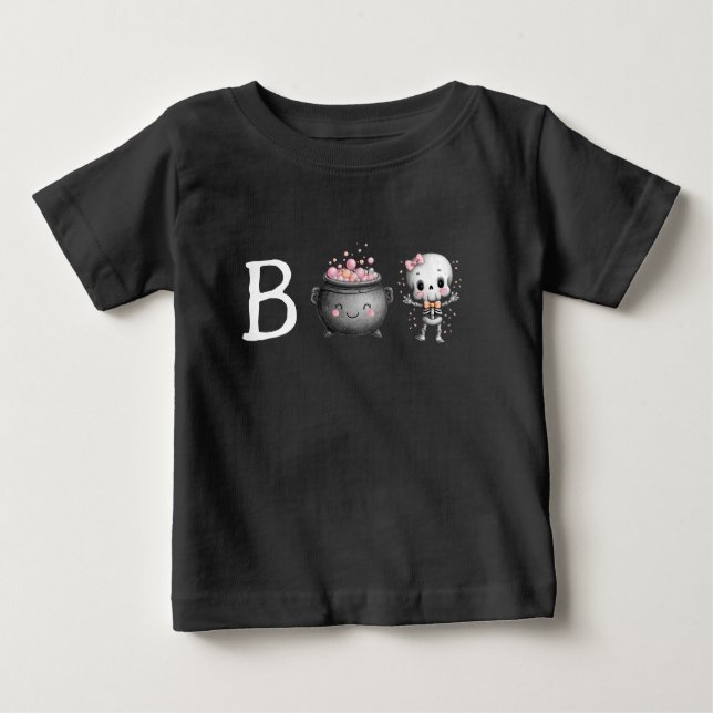 Camiseta Bonito Boo de Halloween (Frente)