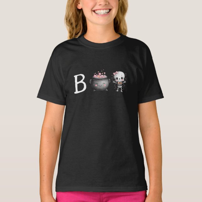 Camiseta Bonito Boo de Halloween (Frente)