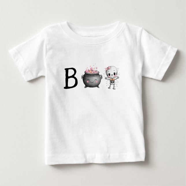 Camiseta Bonito Boo de Halloween (Frente)