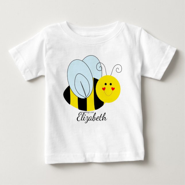 Camiseta Bonito Bumble a abelha personalizada (Frente)