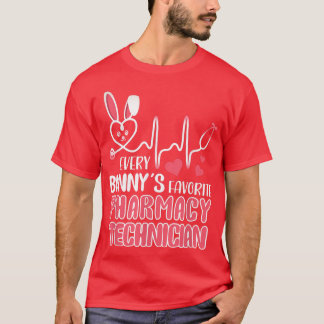Camiseta Bonito cada coelhinho é um técnico de farmácia fav