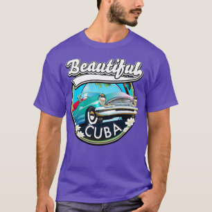 Camiseta Bonito carro clássico de Cuba