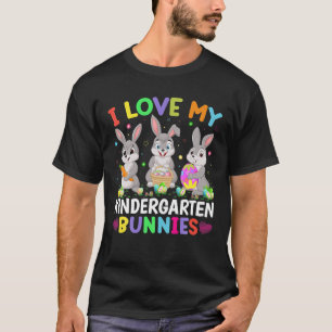 Camiseta Bonito Coelhinho Eu Amo Meu Professor De Coelhinho