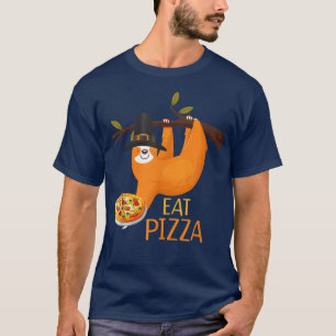 Camiseta Bonito Coma Pizza Adulto Adulto Do Vegan Crianças 