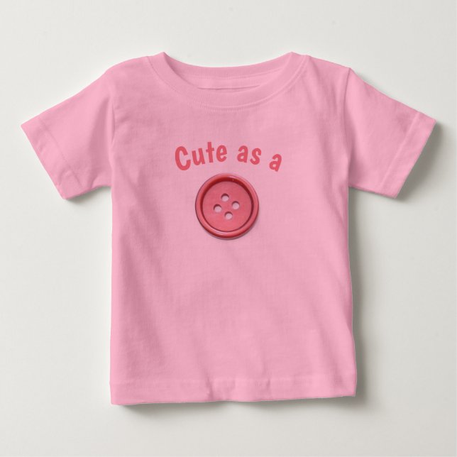 Camiseta Bonito como carneiro cor-de-rosa (Frente)