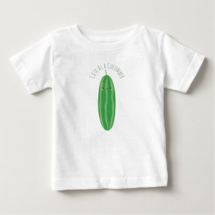 Camiseta Bonito como um pepino Kawaii engraçado Cutecumber